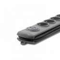 Surge protector Quick Switch 4 sockets 1,5m gray
