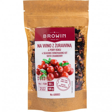 4 seasons winemaking kit - cranberry BROWIN 400003, 0.105 kg