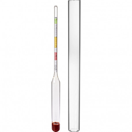 Browin Vinometer 405556, 0-24°Blg, glass tube, clear scale, easy to use