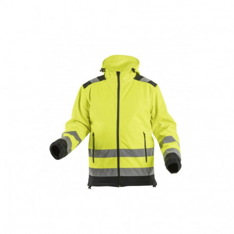 Hogert ARGEN warning jacket with hood HT5K257-L, L, 300g/m², 96% polyester, 4% elastane, TPU membran