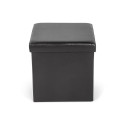 POUF MATEO WITH STORAGE MDF BLACK