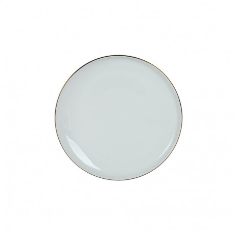 Taldrik kuldse äärega 26cm, valge
