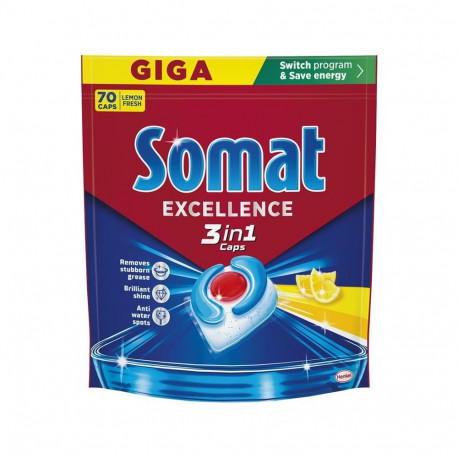 DISHWASHER CAPSULES SOMAT LEMON 70PCS