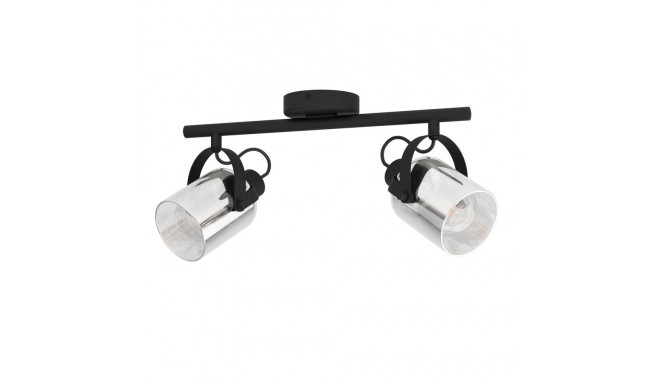 SPOT LIGHT BERREGAS 2XE27 BLACK/CHROME