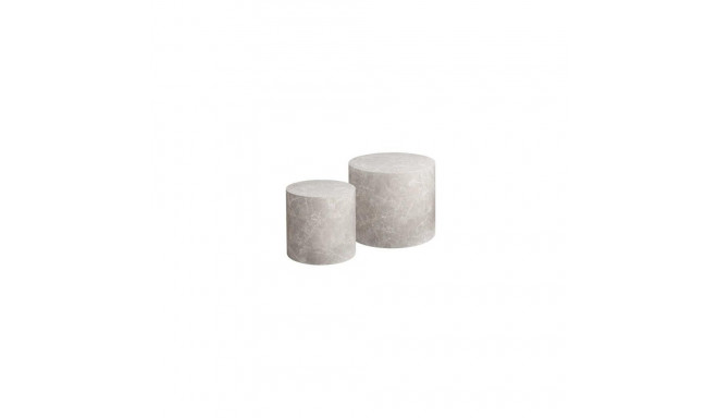 COFFEE TABLE BEIGE SET 38X36 48X40