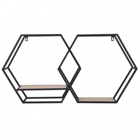 SHELF SIORUS 2SHELFS BROWN BLACK