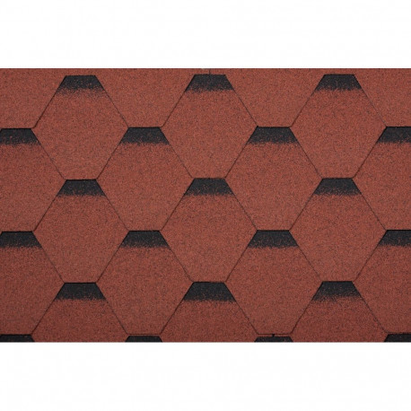 SHINGLES SONATA QUADR PLUS SBS RED 3M2