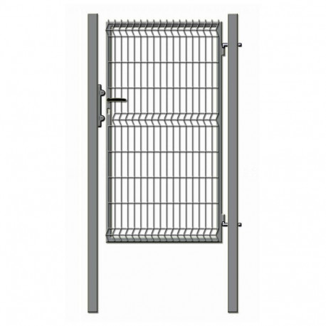 WICKET WITH PANEL 1000X1730 GREY 60X60