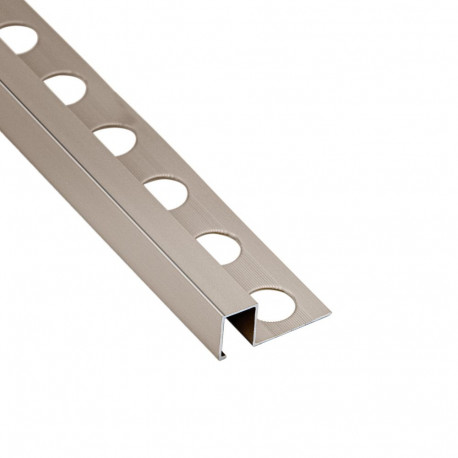 Alumiiniumist U-liist 10x10mm/2.6m poleeritud PLA anodeeritud läikiv