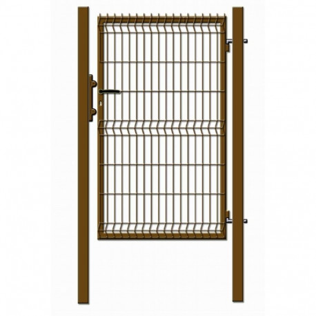 WICKET WITH PANEL 1000X1530 BROWN 60X60