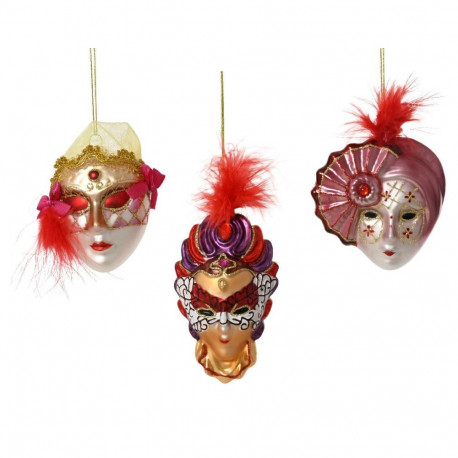 Klaasist mask-ornament 10 cm