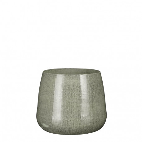 BENSON POT ROUND L. GREY - H16XD19CM