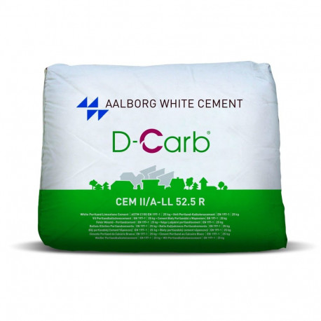 CEMENT WHITE D-CARB 52.5R 25KG (1.5T)