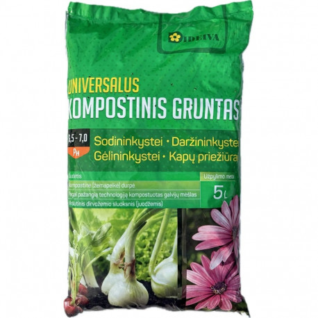 SOIL UNIVERSAL COMPOST FOR PLANTS 5L