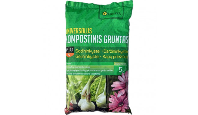 SOIL UNIVERSAL COMPOST FOR PLANTS 5L
