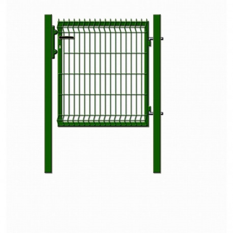 Paneeliga jalgvärav 1000x1030 roheline 60x60