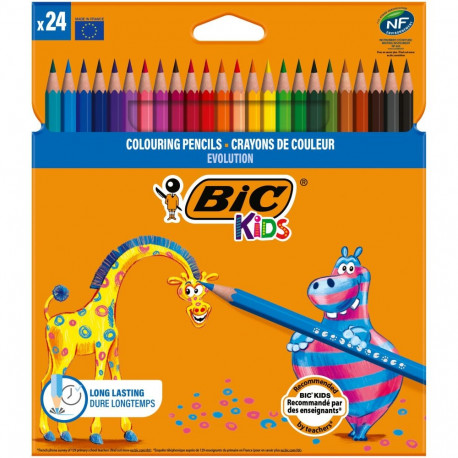 EVOLUTION COLOURING PENCILS 24PCS