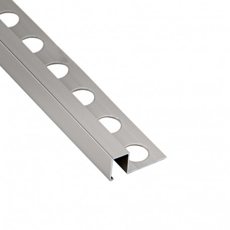 Alumiiniumist U-profiil R10x10mm/2.6m poleeritud hõbedane anodeeritud läikiv