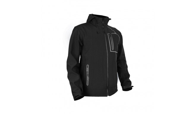 MENS JACKET SOFTSHELL STR_027_BLACK_M