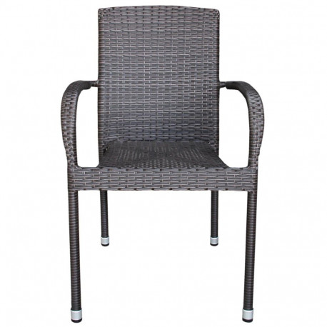 OUTDOOR CHAIR DARK BROWN