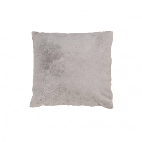 FUR PILLOW 45X45 ZIPPER 320G L.GREY