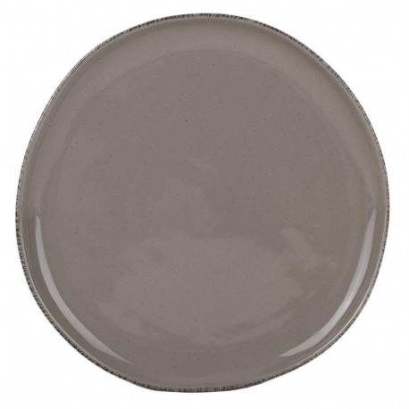 DINNER PLATE DARK BROWN 26.8CM