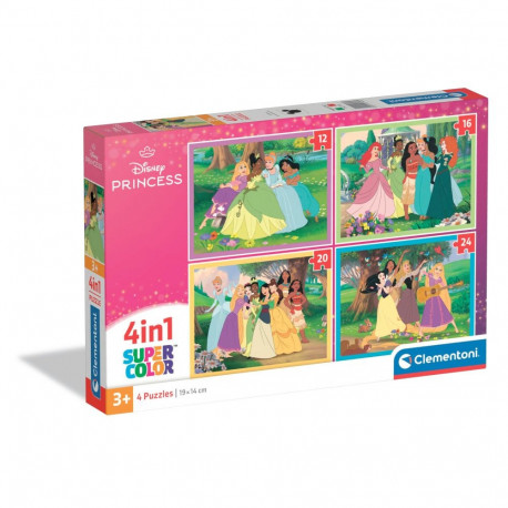 TOY PUZZLE 4IN1 DISNEY PRINCESS 21746