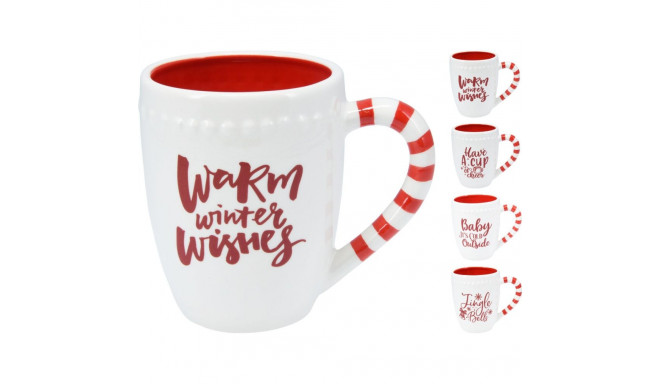 MUG WITHXMAS WORDINGS 11CM