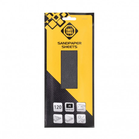 SAND PAPER W HOLES NO120 93X230 5PCS FT