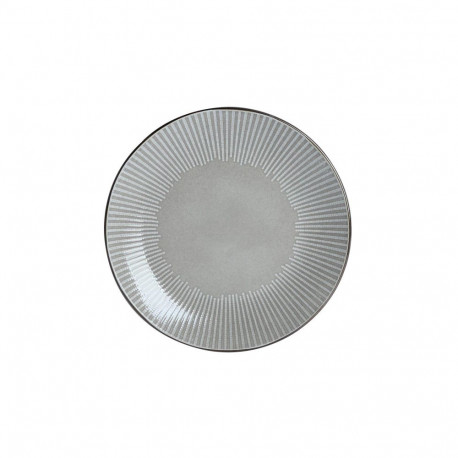 pruun metalläärega taldrik 27cm