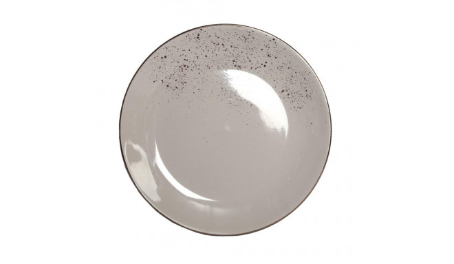 DINNER PLATE WITH SPECKLE BROWN 27CM