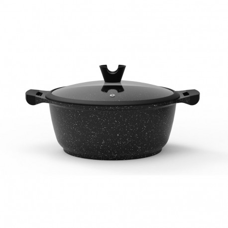 CASSEROLE DOMOLETTI BL MARBLE D28CM 6.1L