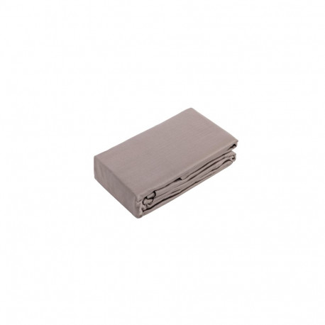 FITTED SHEET SATEEN 200X200+25 TAUPE