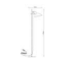 FLOOR LIGHT AROUND E27 BLACK