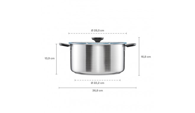 CASSEROLE FF 7L WITH LID 1072318