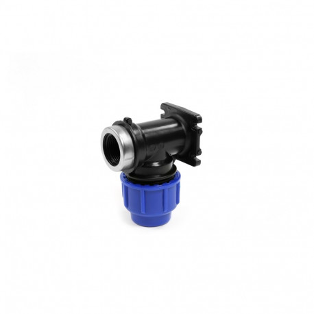 WALL PLATE ELBOW Ø20X1/2 PERLA BLUE