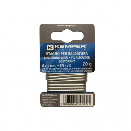 SOLDER KEMPER 1.5 MM 20 G SN50%
