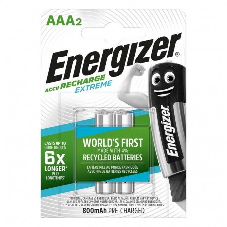 BATTERY RECH. ENERGIZER EXAAA 800MAH B2