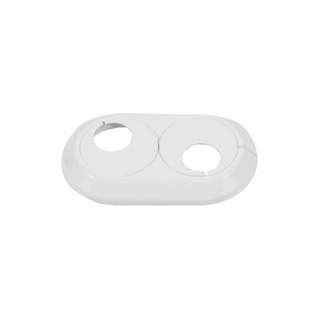 DOUBLE RING FOR PIPES 20MM WHITE