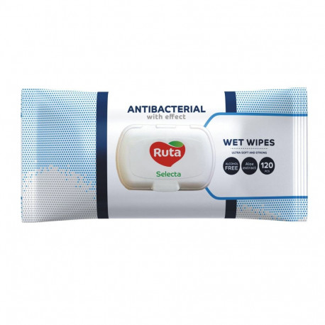 WET WIPES RUTA ANTIBACTERIAL 120PCE