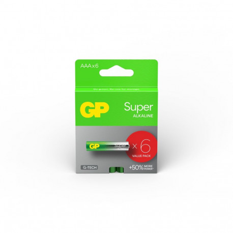 patareid superalkaliin AAA 1.5V 6 tk