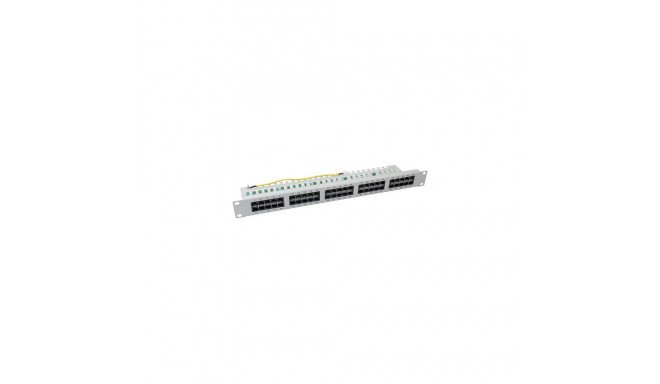 Patchpaneel 50xRJ45 8/4 1HE ISDN Cat. 3, hall