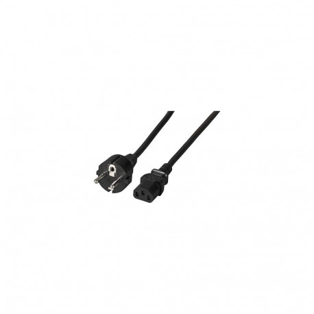 "EFB Netzkabel Schutzkontakt 180°-C13 180°,sw,2,0m,3x0.75mm"