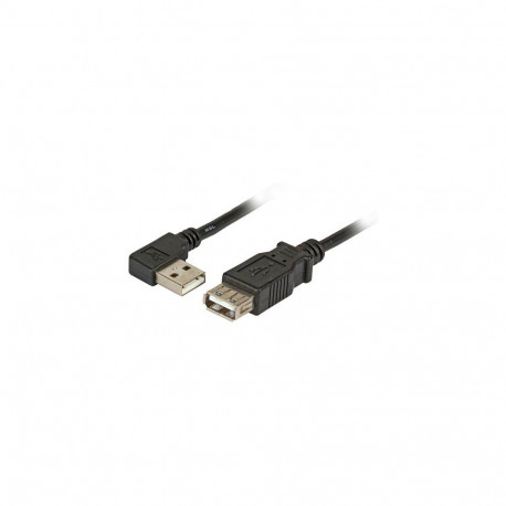 "EFB USB2.0 Verlängerung A(gewinkelt)-A,St-Bu,1.0m,sw,Classic"