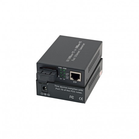 "EFB Medienkonverter Fast Ethernet RJ45 auf Singlemode SC 100FX 10KM inklusive Netzteil"
