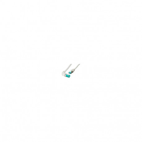 "EFB RJ45 Patchkabel S/FTP Cat.6A LSZH einseitig 90 Grad gewinkelt 5m grau"