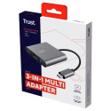 "Trust Dalyx 3-in-1 Multiport USB-C Adapter - Dockingstation"