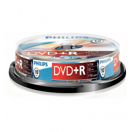 "1x10 Philips DVD+R 4,7GB 16x SP"