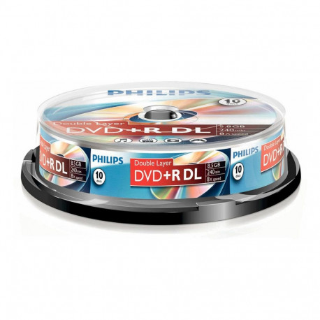 "1x10 Philips DVD+R 8,5GB DL 8x SP"