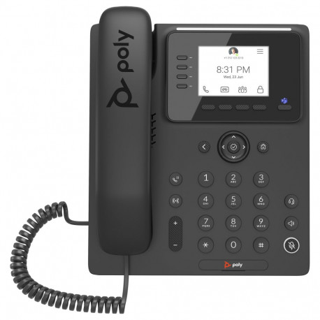 HP Poly telefon CCX 350 Teams PoE ilma toiteadapterita